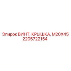 2205722154 ВИНТ КРЫШКА M20X45 Epiroc