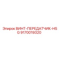 9170019320 ВИНТ-ПЕРЕДАТЧИК-HSG Epiroc