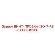 686610300 ВИНТ-ПРОБКА-ISO-7-R3-8 (Epiroc)