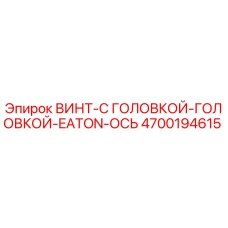 4700194615 ВИНТ-С ГОЛОВКОЙ-ГОЛОВКОЙ-EATON-ОСЬ Epiroc