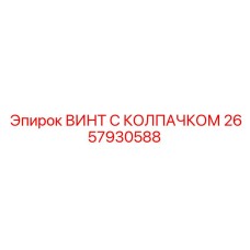 Винт для кривошипных механизмов Epiroc 2657930588