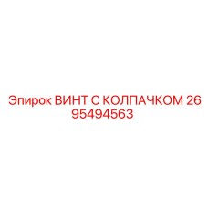 2695494563 ВИНТ С КОЛПАЧКОМ Epiroc