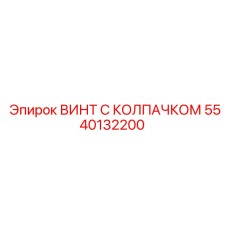 5540132200 ВИНТ С КОЛПАЧКОЙ Epiroc
