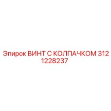 3121228237 ВИНТ С КОЛПАЧКОМ Epiroc