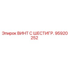 Винт с увеличенной опорной поверхностью 95920252