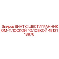 4812118976 ВИНТ С ШЕСТИГРАННИКОМ-ПЛОСКОЙ ГОЛОВКОЙ Epiroc