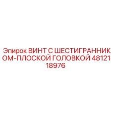 4812118976 ВИНТ С ШЕСТИГРАННИКОМ-ПЛОСКОЙ ГОЛОВКОЙ Epiroc