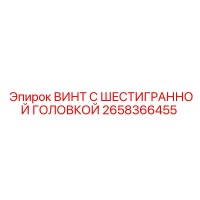 2658366455 ВИНТ С ШЕСТИГРАННОЙ ГОЛОВКОЙ Epiroc