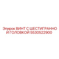 5530522900 ВИНТ С ШЕСТИГРАННОЙ ГОЛОВКОЙ Epiroc