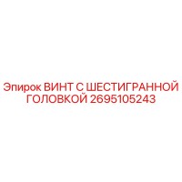 2695105243 ВИНТ С ШЕСТИГРАННОЙ ГОЛОВКОЙ Epiroc