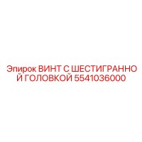 5541036000 ВИНТ С ШЕСТИГРАННОЙ ГОЛОВКОЙ Epiroc