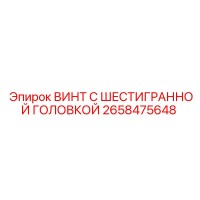 2658475648 ВИНТ С ШЕСТИГРАННОЙ ГОЛОВКОЙ Epiroc
