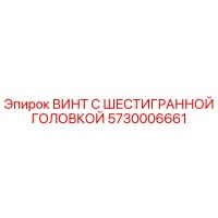 5730006661 ВИНТ С ШЕСТИГРАННОЙ ГОЛОВКОЙ Epiroc