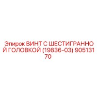 90513170 ВИНТ С ШЕСТИГРАННОЙ ГОЛОВКОЙ (19836-03) Epiroc