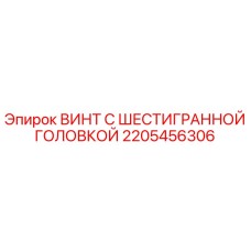 2205456306 ВИНТ С ШЕСТИГРАННОЙ ГОЛОВКОЙ Epiroc