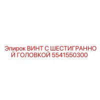 5541550300 ВИНТ С ШЕСТИГРАННОЙ ГОЛОВКОЙ Epiroc