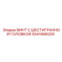 5541998200 ВИНТ С ШЕСТИГРАННОЙ ГОЛОВКОЙ Epiroc