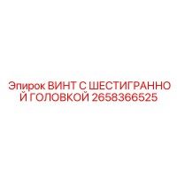 2658366525 ВИНТ С ШЕСТИГРАННОЙ ГОЛОВКОЙ Epiroc