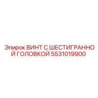 5531019900 ВИНТ С ШЕСТИГРАННОЙ ГОЛОВКОЙ Epiroc