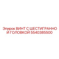 5540385500 ВИНТ С ШЕСТИГРАННОЙ ГОЛОВКОЙ Epiroc