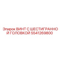 5541269800 ВИНТ С ШЕСТИГРАННОЙ ГОЛОВКОЙ Epiroc
