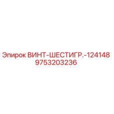 9753203236 ВИНТ-ШЕСТИГР.-124148 Epiroc