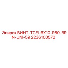 2236100572 ВИНТ-TCEI-6X10-R80-BRN-UNI-59 Epiroc