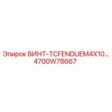 4700W78667 ВИНТ-TCFENDUEM4X10 | Epiroc