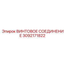 3092171822 ВИНТОВОЕ СОЕДИНЕНИЕ Epiroc