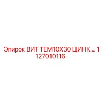 1127010116 ВИТ ТЕМ10Х30 ЦИНК Epiroc
