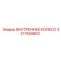 3217559802 ВНУТРЕННЕЕ КОЛЕСО Epiroc