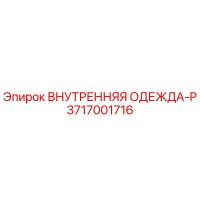 3717001716 ВНУТРЕННЯЯ ОДЕЖДА-P - Epiroc