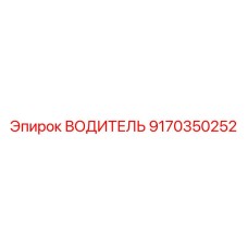 9170350252 ВОДИТЕЛЬ Epiroc