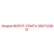 2657123812 ВОРОТ-ПЛИТА Epiroc