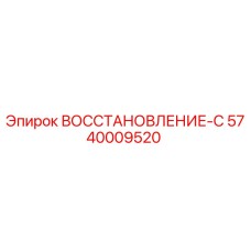 5740009520 ВОССТАНОВЛЕНИЕ-С Epiroc