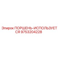 9753204228 ПОРШЕНЬ-ИСПОЛЬЗУЕТСЯ Epiroc