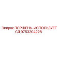 9753204228 ПОРШЕНЬ-ИСПОЛЬЗУЕТСЯ Epiroc