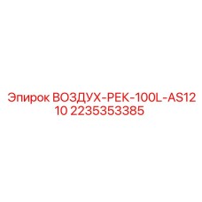2235353385 ВОЗДУХ-РЕК-100L-AS1210 Epiroc