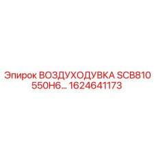 1624641173 ВОЗДУХОДУВКА SCB810 550H6 Epiroc