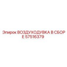 57516379 ВОЗДУХОДУВКА В СБОРЕ Epiroc