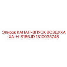 1310035748 КАНАЛ-ВПУСК ВОЗДУХА-XA-H-S186JD Epiroc