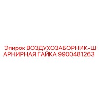 9900481263 ВОЗДУХОЗАБОРНИК-ШАРНИРНАЯ ГАЙКА Epiroc