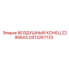 GS13267133 ВОЗДУШНЫЙ КОНЕЦ Z2956AS Epiroc