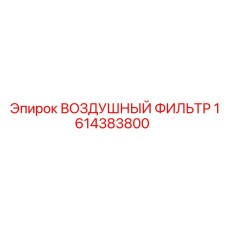 1614383800 ВОЗДУШНЫЙ ФИЛЬТР Epiroc