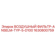 1630800759 ВОЗДУШНЫЙ ФИЛЬТР-ANSELM-TYP-5-D100 Epiroc