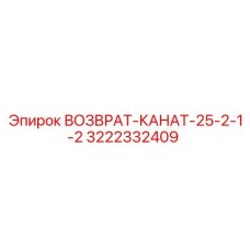 3222332409 ВОЗВРАТ-КАНАТ-25-2-1-2 Epiroc