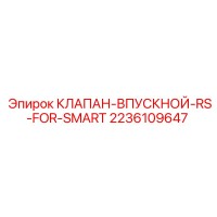 2236109647 КЛАПАН-ВПУСКНОЙ-RS-FOR-SMART Epiroc