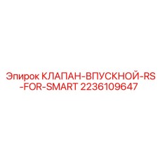 Впускной клапан RS арт.2236109647 для бурового оборудования