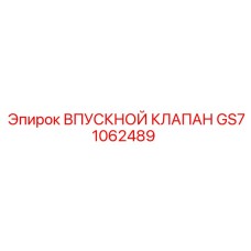 GS71062489 ВПУСКНОЙ КЛАПАН Epiroc