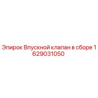 1629031050 Впускной клапан в сборе Epiroc